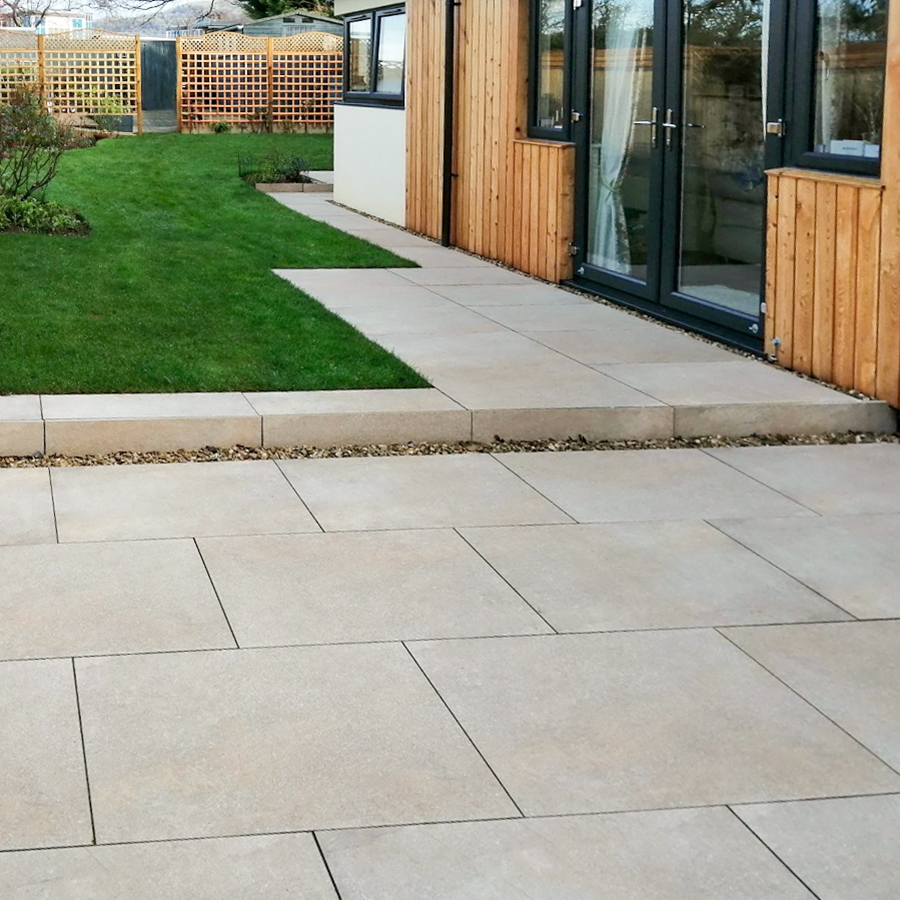Hazlestone Beige Vitrified Porcelain Paving | 900×600 - Image 2