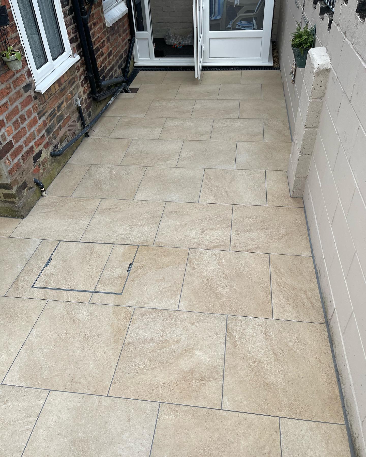 Ivory Beige Vitrified Porcelain Paving | 600 x 600 - Image 3