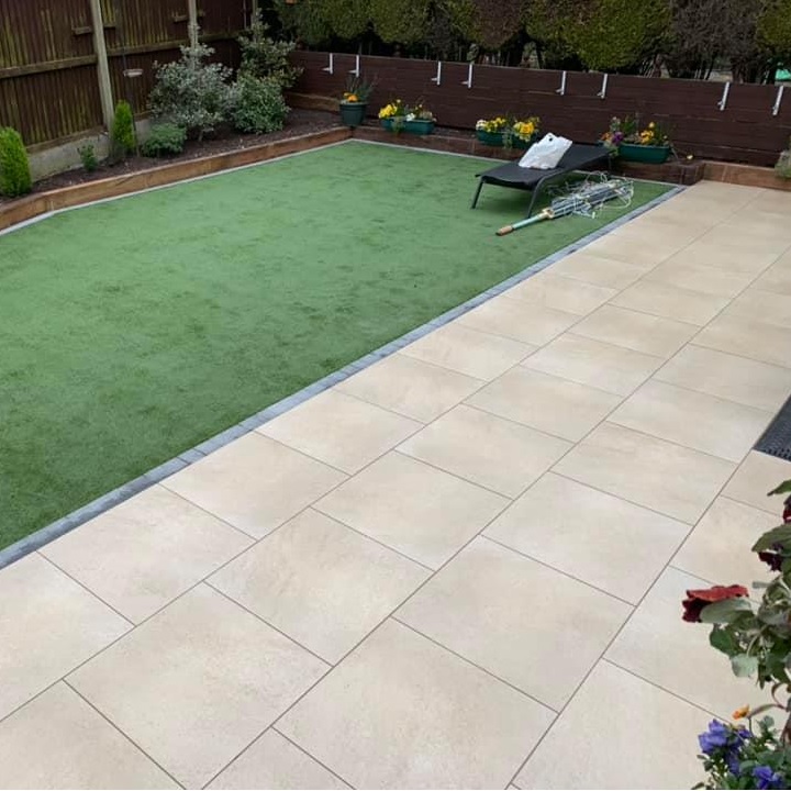 Ivory Beige Vitrified Porcelain Paving | 600 x 600