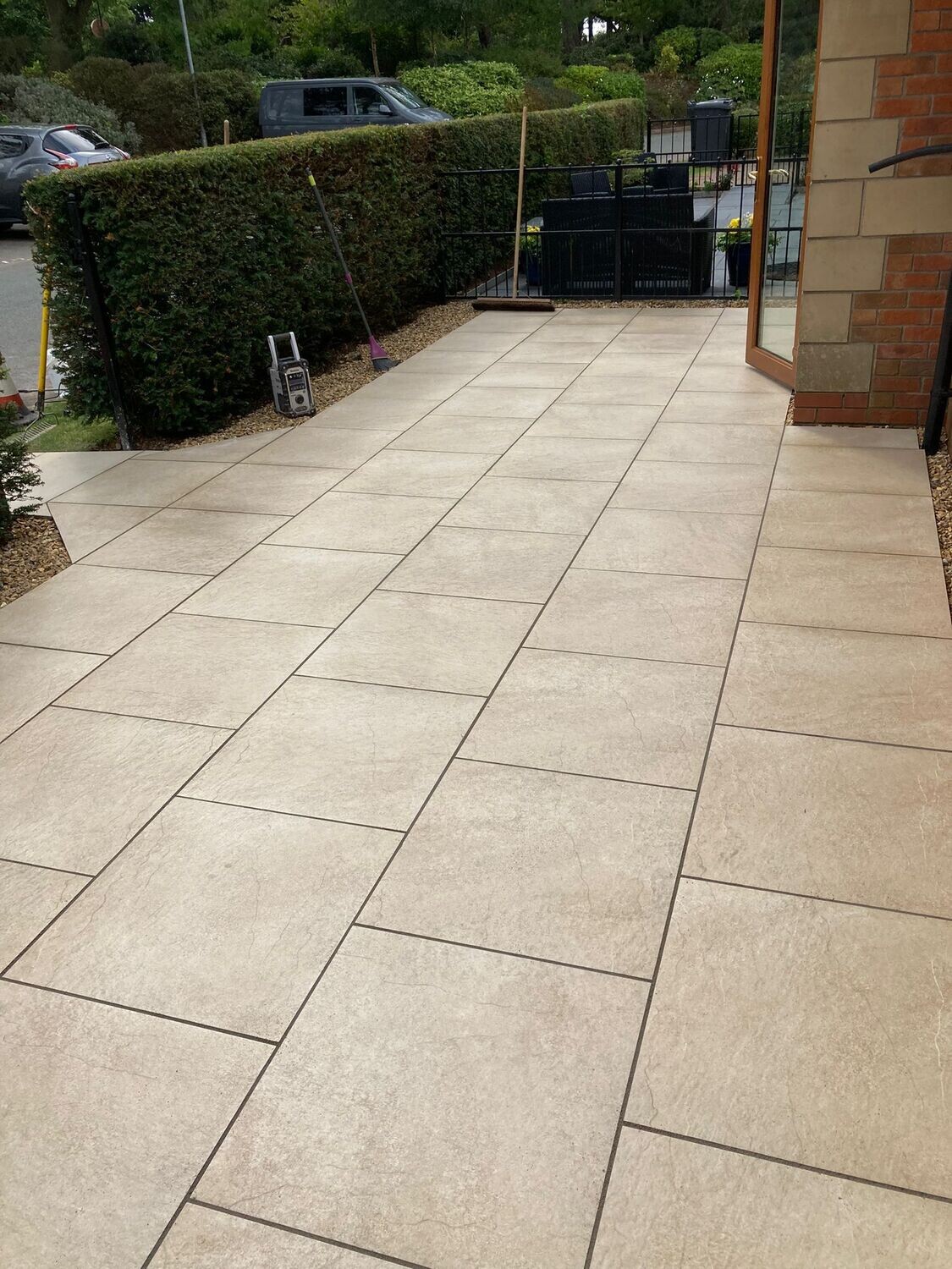 Ivory Beige Vitrified Porcelain Paving | 600 x 600 - Image 2