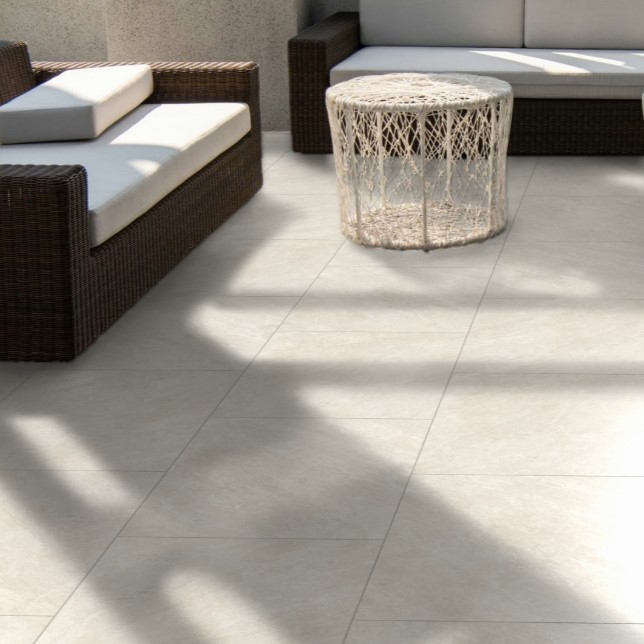Quartz White Porcelain Paving | 20MM | 900×600