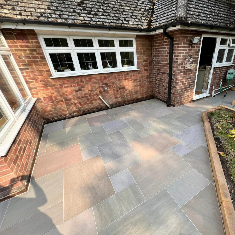 Raj Green Natural Porcelain Paving | Mixed Size - Image 3