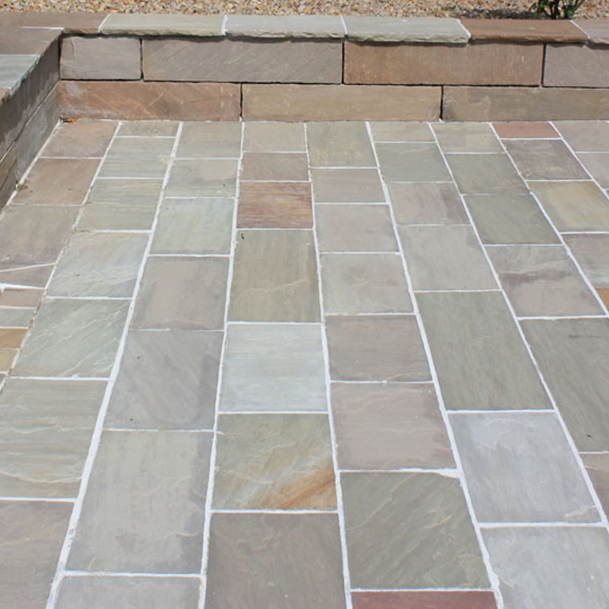 Raj Green Natural Sandstone Calibrated Paving | 600 x 290 - Image 3