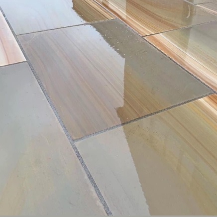 Rippon Buff Sawn Smooth Honed Sandstone Paving | 900×600 - Image 3