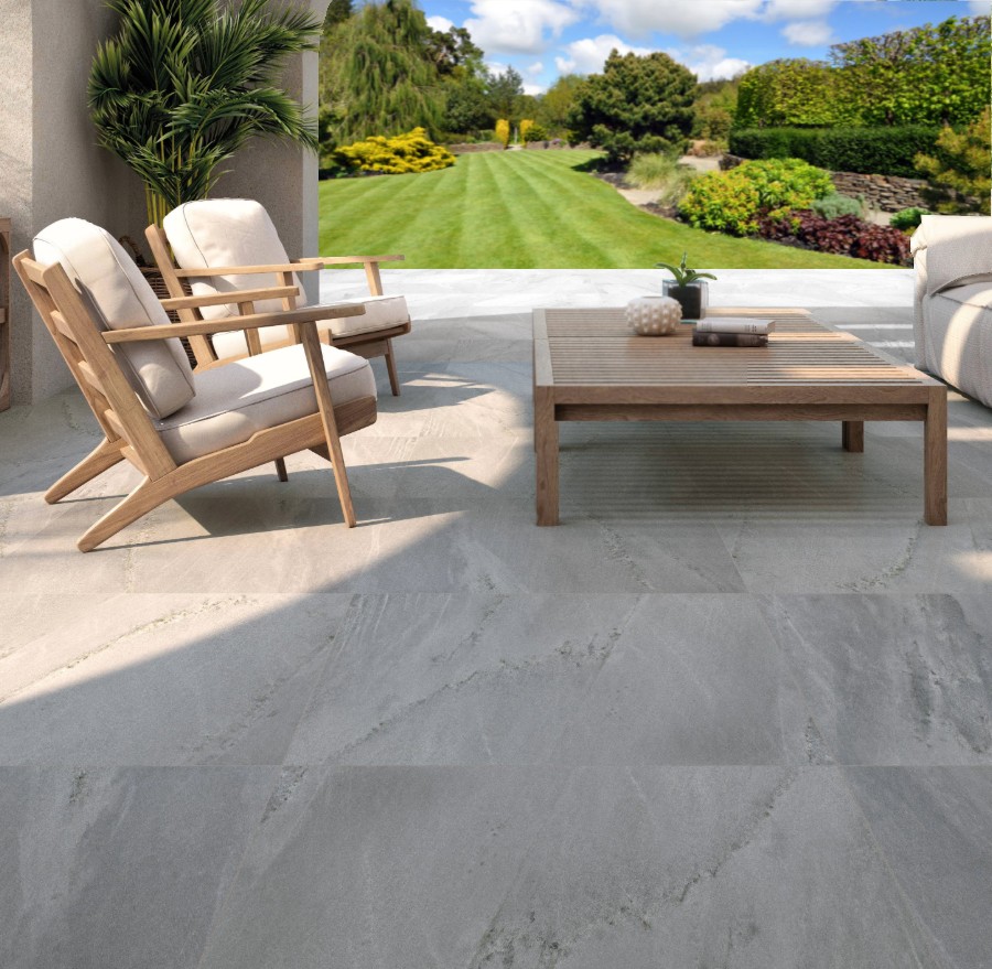 Rodin Grey Porcelain Paving | 900×900 | 20mm - Image 2