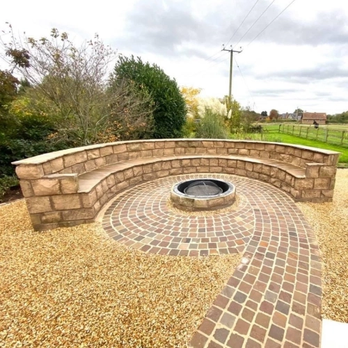 Raj Green Natural Sandstone Cobble Setts | 100×100