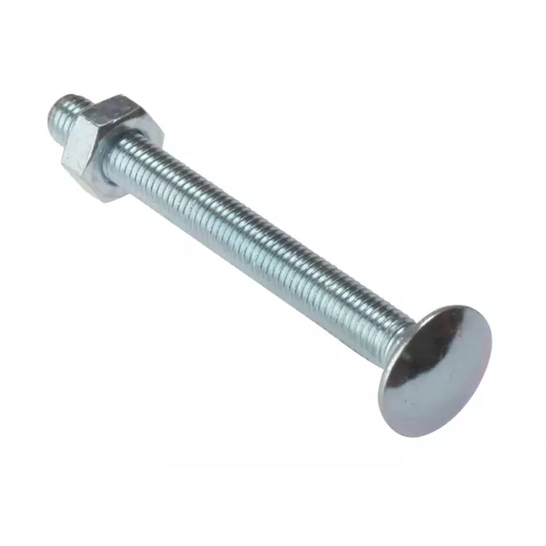 Carriage Bolt & Nut ZP | Pack of 5