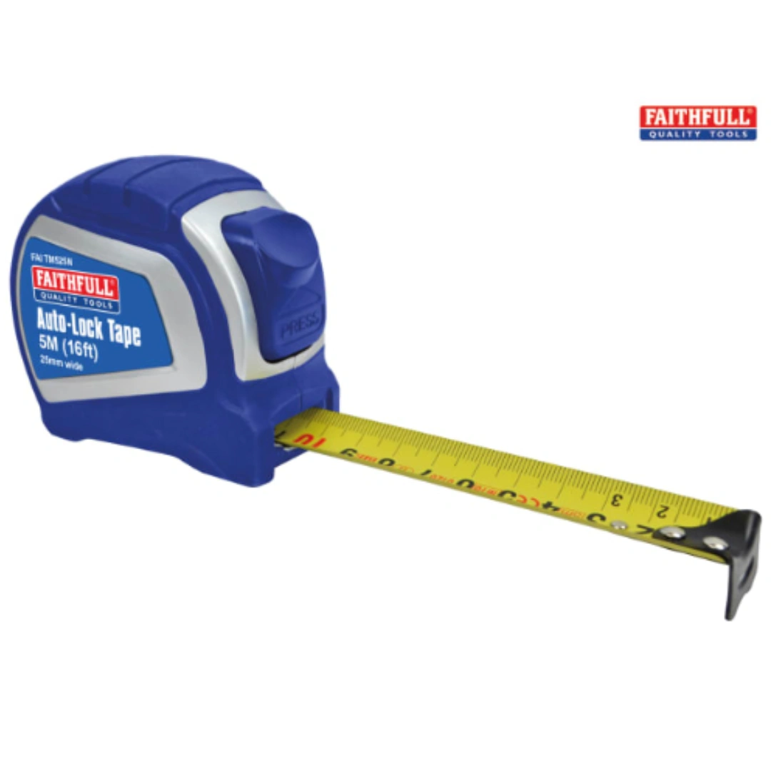 Faithfull Auto-lock Tape Measure | 5m