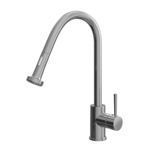 Kitchen Sink Mixer with Swivel Spout and Pull Out Spray Chrome