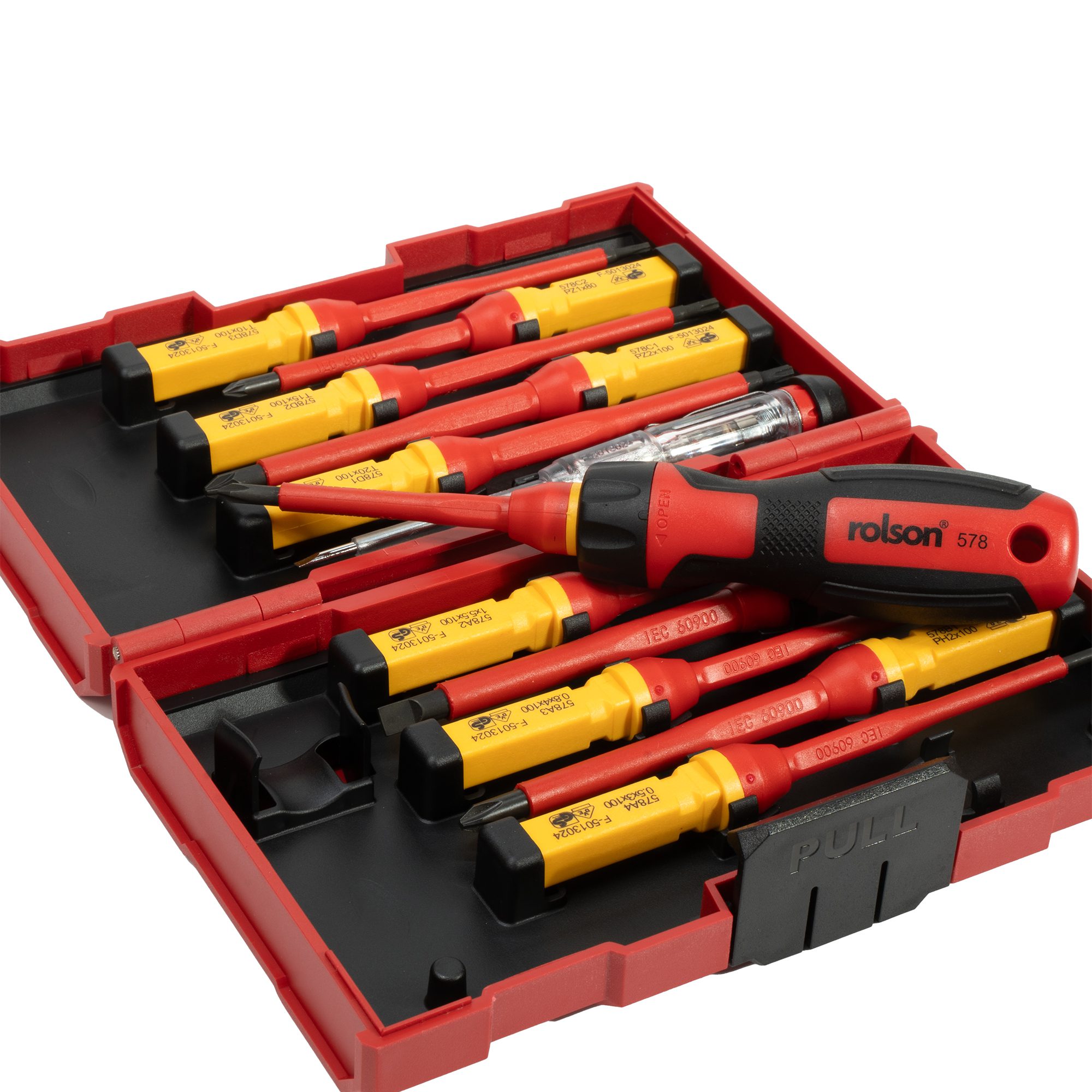 Rolson Compact 13pc Interchangeable VDE Insulated Screwdriver Set 28734 - Image 5