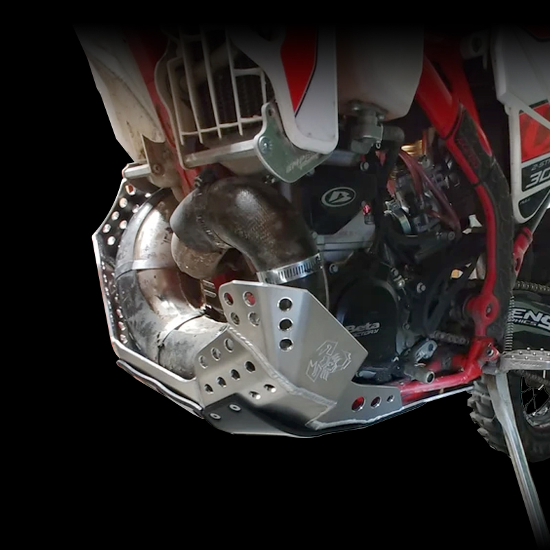 Pipe Guard Skid Plate for Beta 250/300RR by Emperor - Image 3