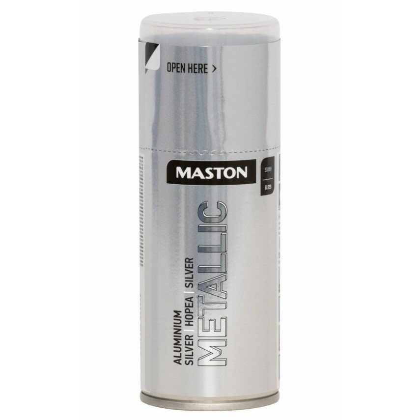 Maston Spray Paint Metallic Silver Gloss 150ml